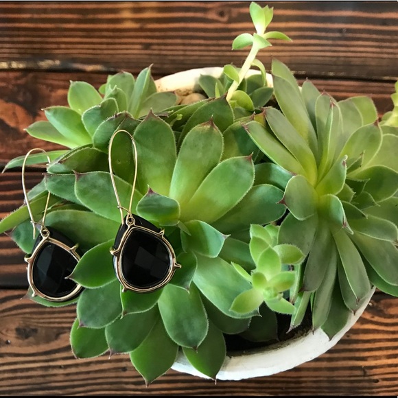 ❌🚫♏️ SOLD KS Black Allison Earrings - Picture 2 of 4